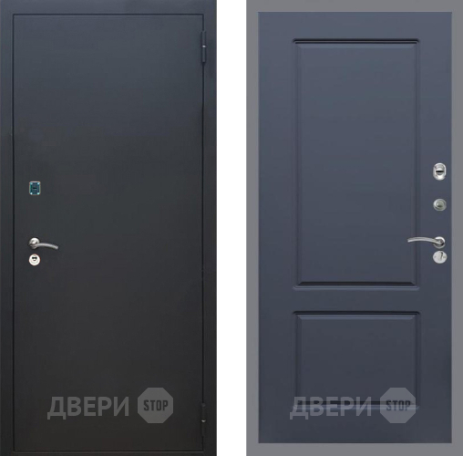 Дверь Рекс (REX) 1A Черный Муар FL-117 Силк титан в Краснознаменске