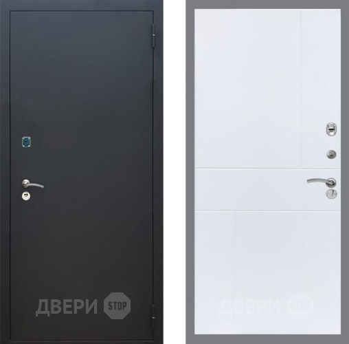 Дверь Рекс (REX) 1A Черный Муар FL-290 Силк Сноу в Краснознаменске