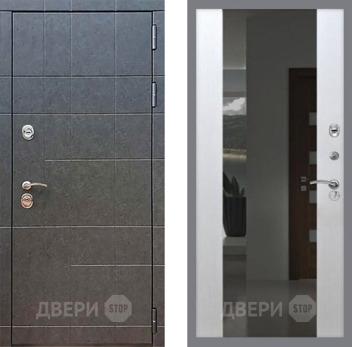 Дверь Рекс (REX) 21 СБ-16 Зеркало Белый ясень в Краснознаменске