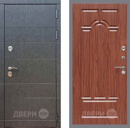 Входная металлическая Дверь Рекс (REX) 21 FL-58 орех тисненый в Краснознаменске