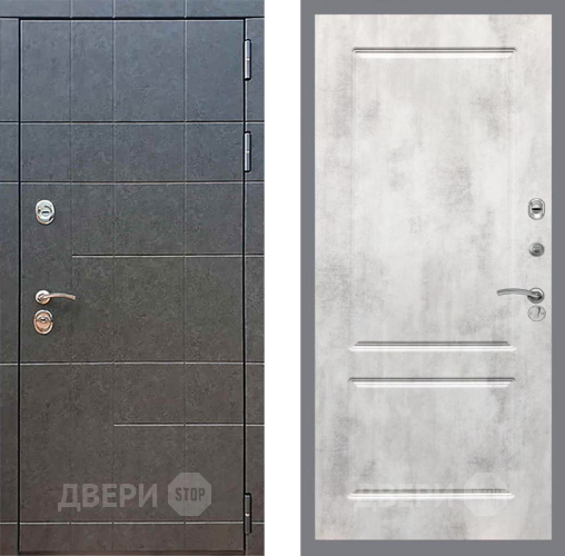 Входная металлическая Дверь Рекс (REX) 21 FL-117 Бетон светлый в Краснознаменске