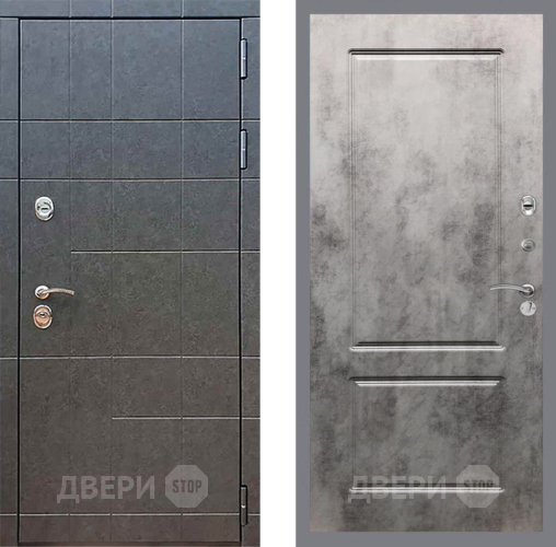Входная металлическая Дверь Рекс (REX) 21 FL-117 Бетон темный в Краснознаменске