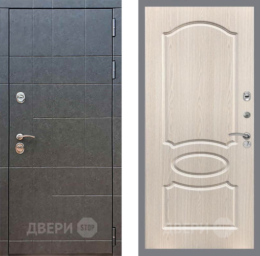 Входная металлическая Дверь Рекс (REX) 21 FL-128 Беленый дуб в Краснознаменске