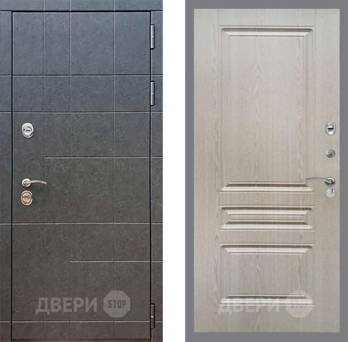 Входная металлическая Дверь Рекс (REX) 21 FL-243 Беленый дуб в Краснознаменске