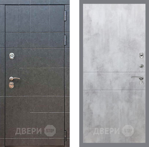 Входная металлическая Дверь Рекс (REX) 21 FL-290 Бетон светлый в Краснознаменске