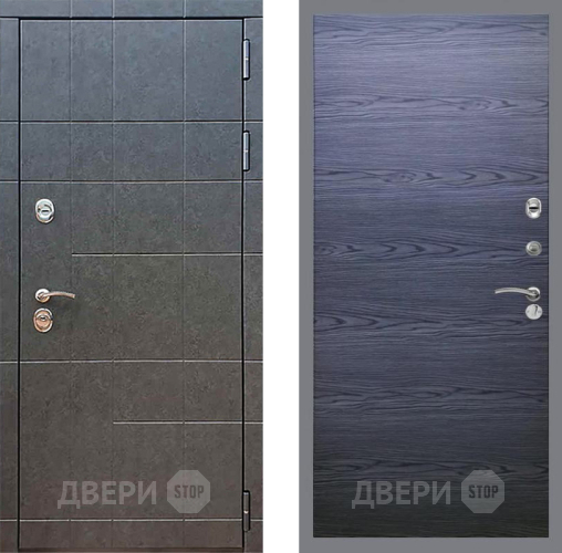 Входная металлическая Дверь Рекс (REX) 21 GL Дуб тангенальный черный в Краснознаменске