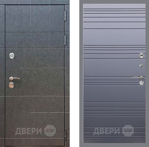 Входная металлическая Дверь Рекс (REX) 21 Line Силк титан в Краснознаменске