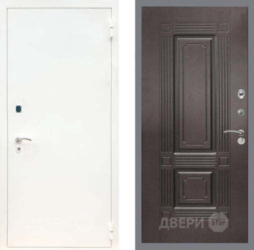 Дверь Рекс (REX) 1А Белая шагрень FL-2 Венге в Краснознаменске