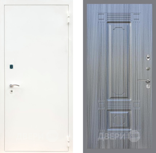 Входная металлическая Дверь Рекс (REX) 1А Белая шагрень FL-2 Сандал грей в Краснознаменске