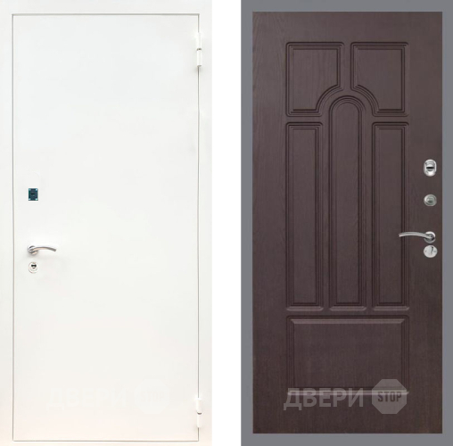 Дверь Рекс (REX) 1А Белая шагрень FL-58 Венге в Краснознаменске