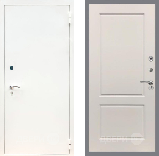 Дверь Рекс (REX) 1А Белая шагрень FL-117 Шампань в Краснознаменске