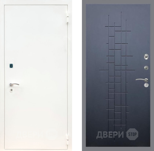 Дверь Рекс (REX) 1А Белая шагрень FL-289 Ясень черный в Краснознаменске
