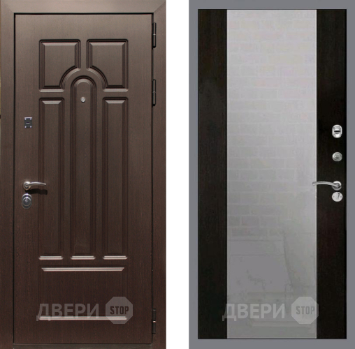 Входная металлическая Дверь Рекс (REX) Эврика СБ-16 Зеркало Венге в Краснознаменске