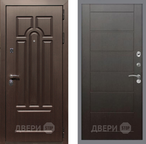 Входная металлическая Дверь Рекс (REX) Эврика Сити Венге в Краснознаменске