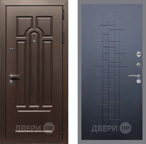 Входная металлическая Дверь Рекс (REX) Эврика FL-289 Ясень черный в Краснознаменске