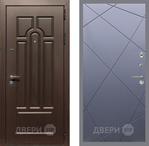 Входная металлическая Дверь Рекс (REX) Эврика FL-291 Силк титан в Краснознаменске