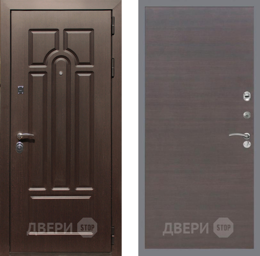 Входная металлическая Дверь Рекс (REX) Эврика GL венге поперечный в Краснознаменске