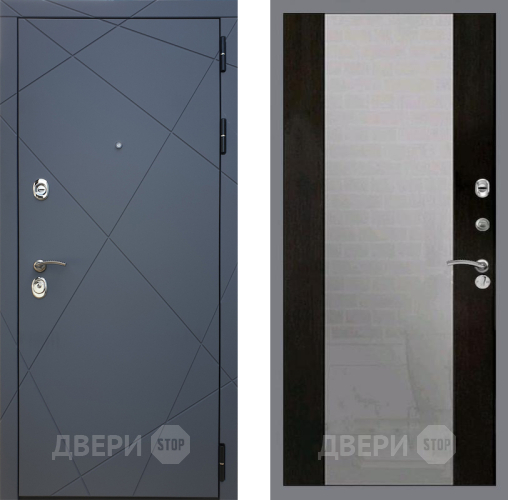 Дверь Рекс (REX) 13 Силк Титан СБ-16 Зеркало Венге в Краснознаменске