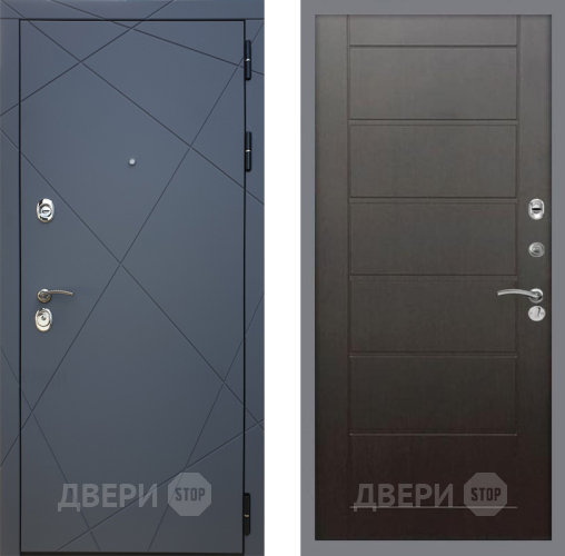 Входная металлическая Дверь Рекс (REX) 13 Силк Титан Сити Венге в Краснознаменске