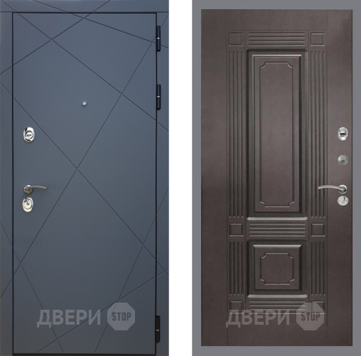 Входная металлическая Дверь Рекс (REX) 13 Силк Титан FL-2 Венге в Краснознаменске
