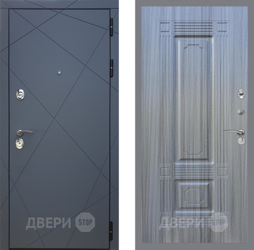 Входная металлическая Дверь Рекс (REX) 13 Силк Титан FL-2 Сандал грей в Краснознаменске