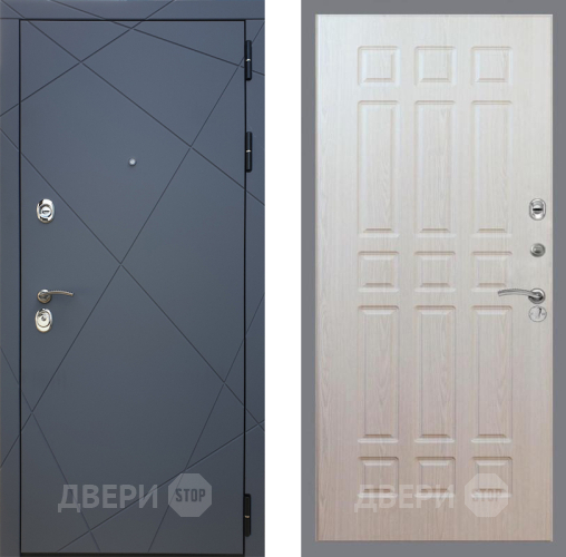 Входная металлическая Дверь Рекс (REX) 13 Силк Титан FL-33 Беленый дуб в Краснознаменске