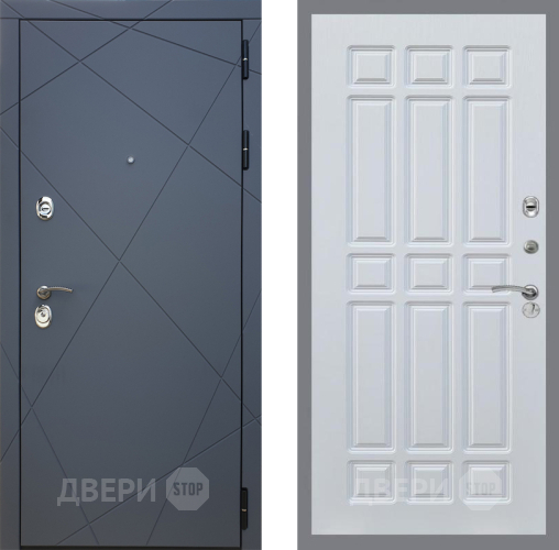 Дверь Рекс (REX) 13 Силк Титан FL-33 Белый ясень в Краснознаменске