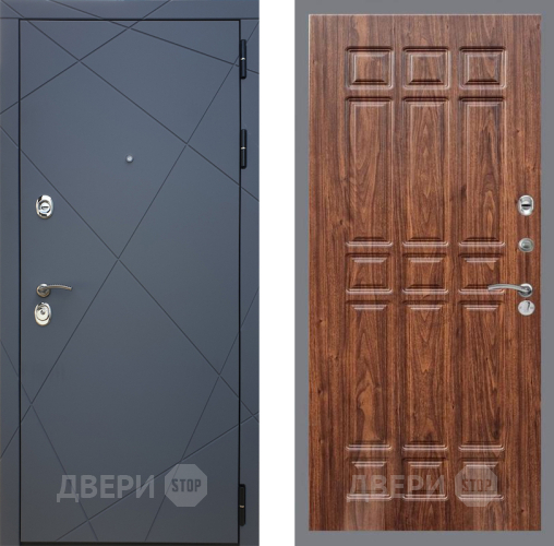 Дверь Рекс (REX) 13 Силк Титан FL-33 орех тисненый в Краснознаменске