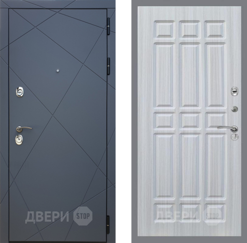 Входная металлическая Дверь Рекс (REX) 13 Силк Титан FL-33 Сандал белый в Краснознаменске