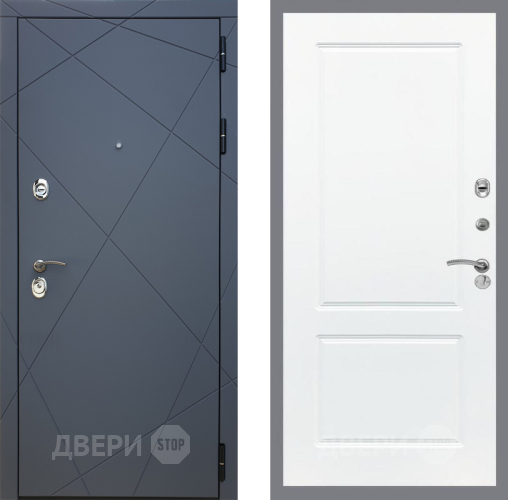 Входная металлическая Дверь Рекс (REX) 13 Силк Титан FL-117 Силк Сноу в Краснознаменске