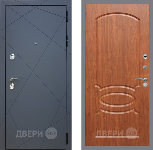 Входная металлическая Дверь Рекс (REX) 13 Силк Титан FL-128 Морёная берёза в Краснознаменске