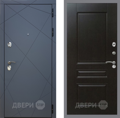 Входная металлическая Дверь Рекс (REX) 13 Силк Титан FL-243 Венге в Краснознаменске