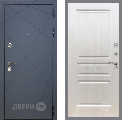Входная металлическая Дверь Рекс (REX) 13 Силк Титан FL-243 Лиственница беж в Краснознаменске