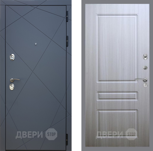 Входная металлическая Дверь Рекс (REX) 13 Силк Титан FL-243 Сандал белый в Краснознаменске