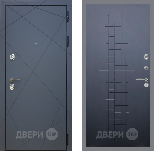 Входная металлическая Дверь Рекс (REX) 13 Силк Титан FL-289 Ясень черный в Краснознаменске