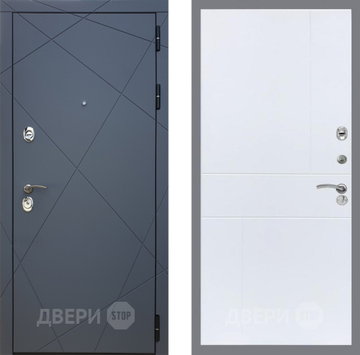 Входная металлическая Дверь Рекс (REX) 13 Силк Титан FL-290 Силк Сноу в Краснознаменске