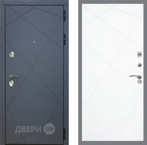 Входная металлическая Дверь Рекс (REX) 13 Силк Титан FL-291 Силк Сноу в Краснознаменске