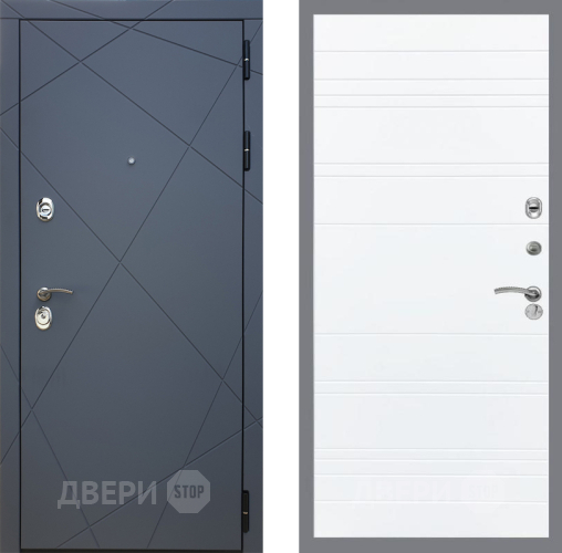 Входная металлическая Дверь Рекс (REX) 13 Силк Титан Line Силк Сноу в Краснознаменске
