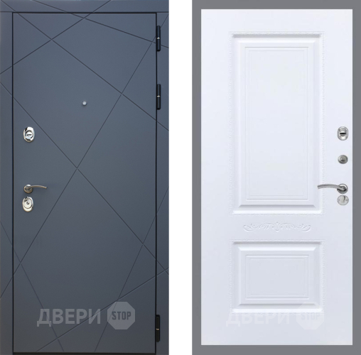 Входная металлическая Дверь Рекс (REX) 13 Силк Титан Смальта Силк Сноу в Краснознаменске