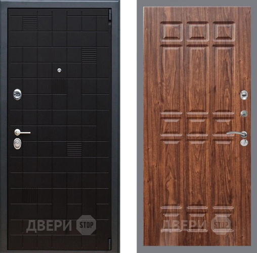Входная металлическая Дверь Рекс (REX) 12 FL-33 орех тисненый в Краснознаменске