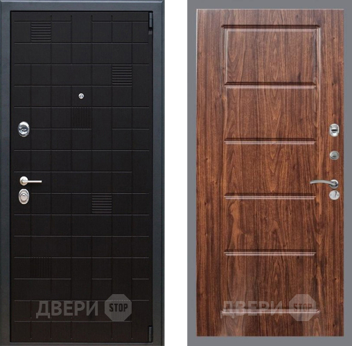 Входная металлическая Дверь Рекс (REX) 12 FL-39 орех тисненый в Краснознаменске