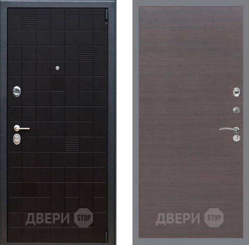 Входная металлическая Дверь Рекс (REX) 12 GL венге поперечный в Краснознаменске