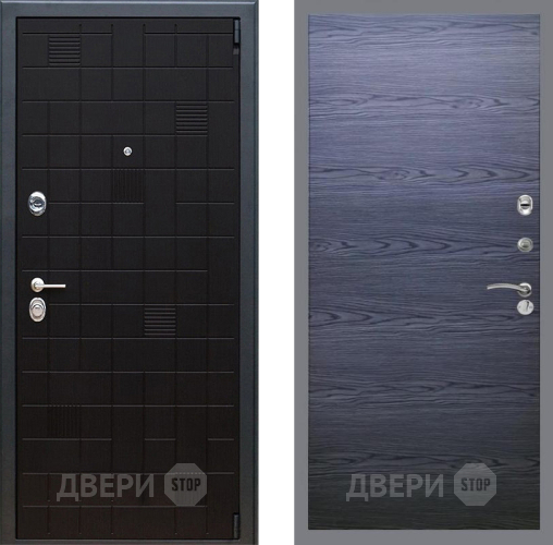 Входная металлическая Дверь Рекс (REX) 12 GL Дуб тангенальный черный в Краснознаменске