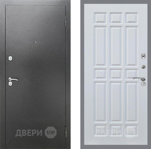 Входная металлическая Дверь Рекс (REX) Сити FL-33 Белый ясень в Краснознаменске