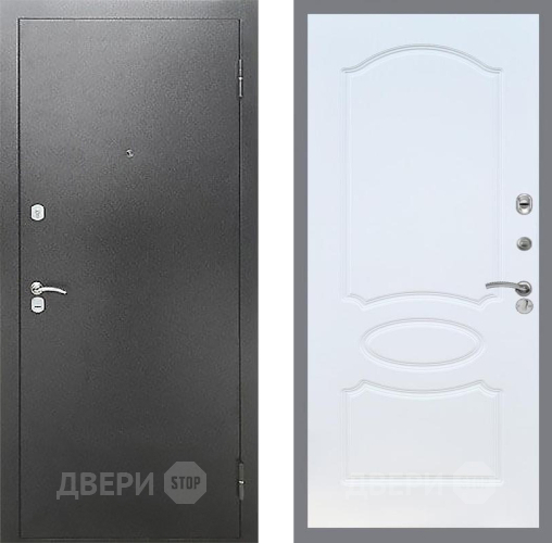Входная металлическая Дверь Рекс (REX) Сити FL-128 Белый ясень в Краснознаменске