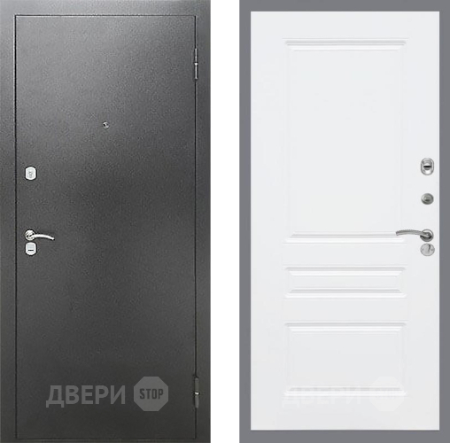 Входная металлическая Дверь Рекс (REX) Сити FL-243 Силк Сноу в Краснознаменске