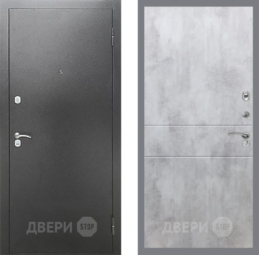Входная металлическая Дверь Рекс (REX) Сити FL-290 Бетон светлый в Краснознаменске