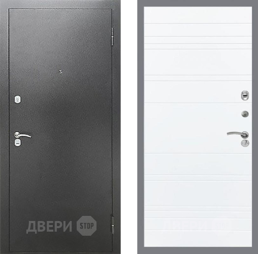 Входная металлическая Дверь Рекс (REX) Сити Line Силк Сноу в Краснознаменске
