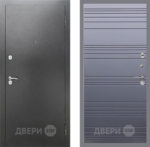 Входная металлическая Дверь Рекс (REX) Сити Line Силк титан в Краснознаменске