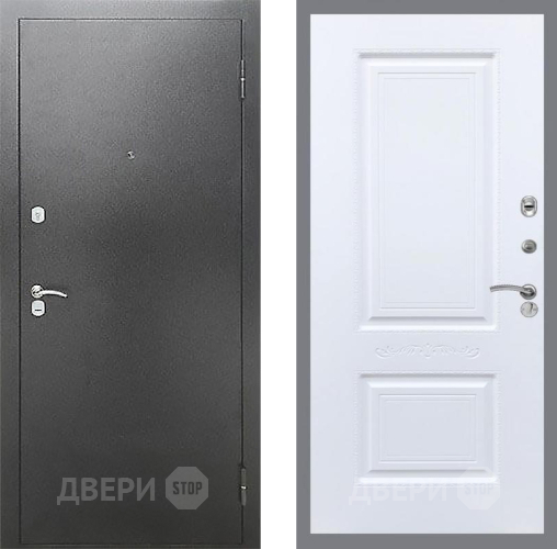 Входная металлическая Дверь Рекс (REX) Сити Смальта Силк Сноу в Краснознаменске